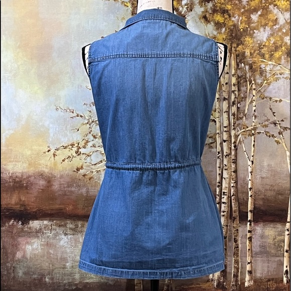 EUC BLACK LABEL C’EST TOI Amazing Denim Zipper and Snap Closure Top - Picture 13 of 15